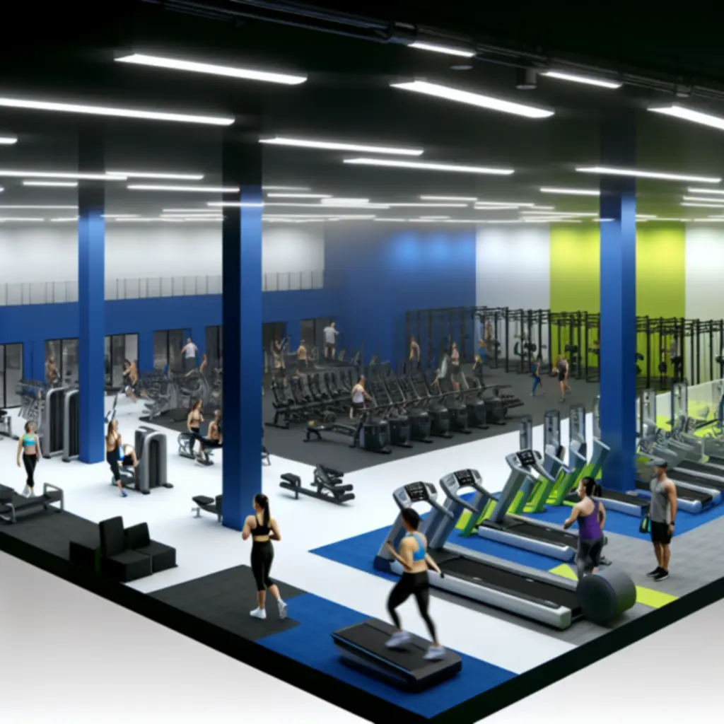 PowerFiit Gym modern, tágas edzőtér