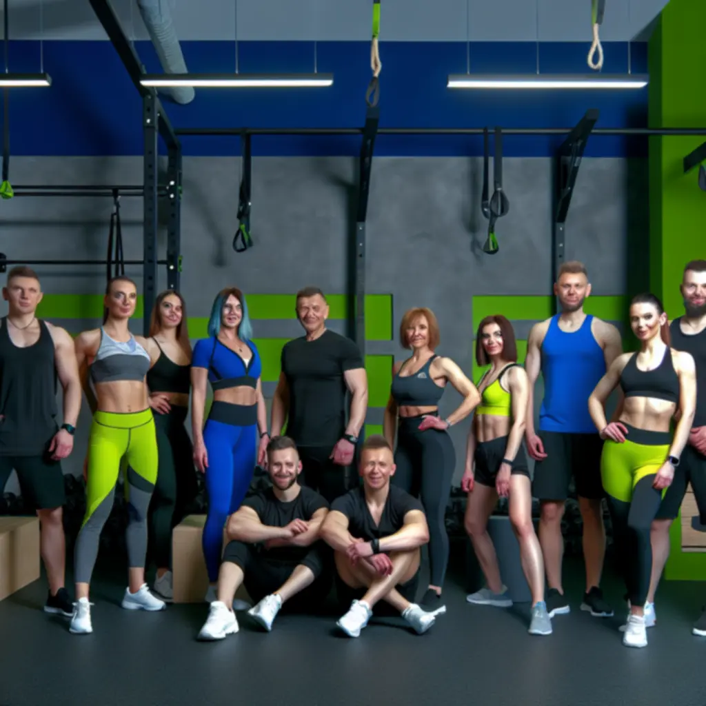 PowerFiit Gym edz1i coaching csapat a teremben